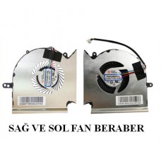 Msi GE63 GE63VR 7RF 7RE MS-16P1 Notebook Cpu Fan (Sağ ve Sol fan beraber)